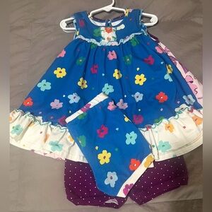 SweetHoney Blue Floral Kids Matching Set